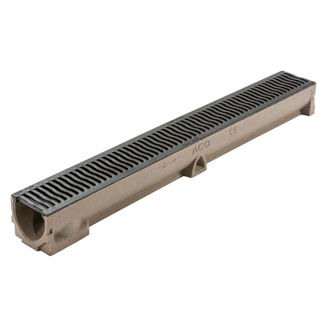 RainDrain B 125 Channel Cast Iron Heelguard Grating 1m