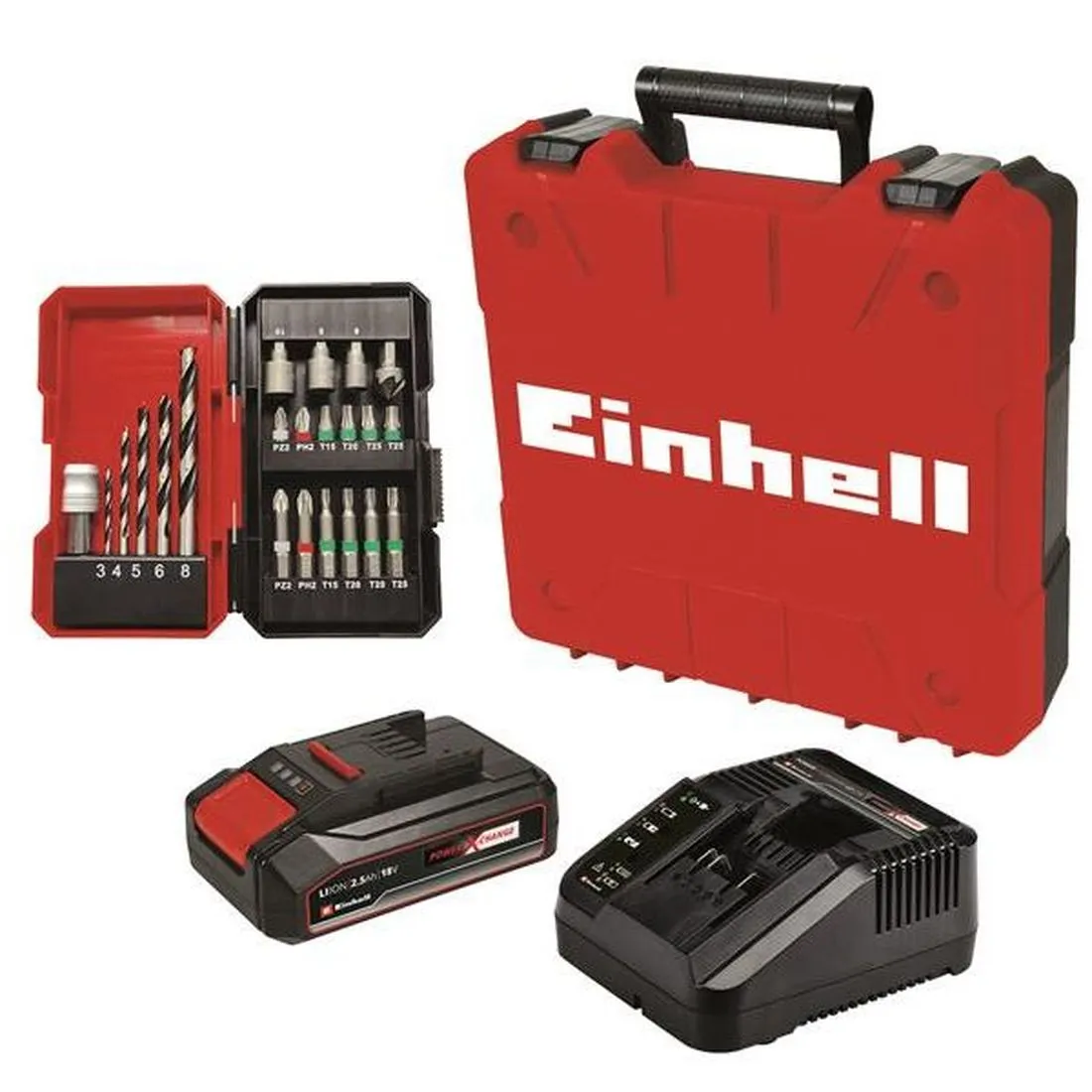 Einhell TE-CD 18/2 Li-I + 22 Power X-Change Combi Drill 18V 1 x 2.5Ah Li-ion