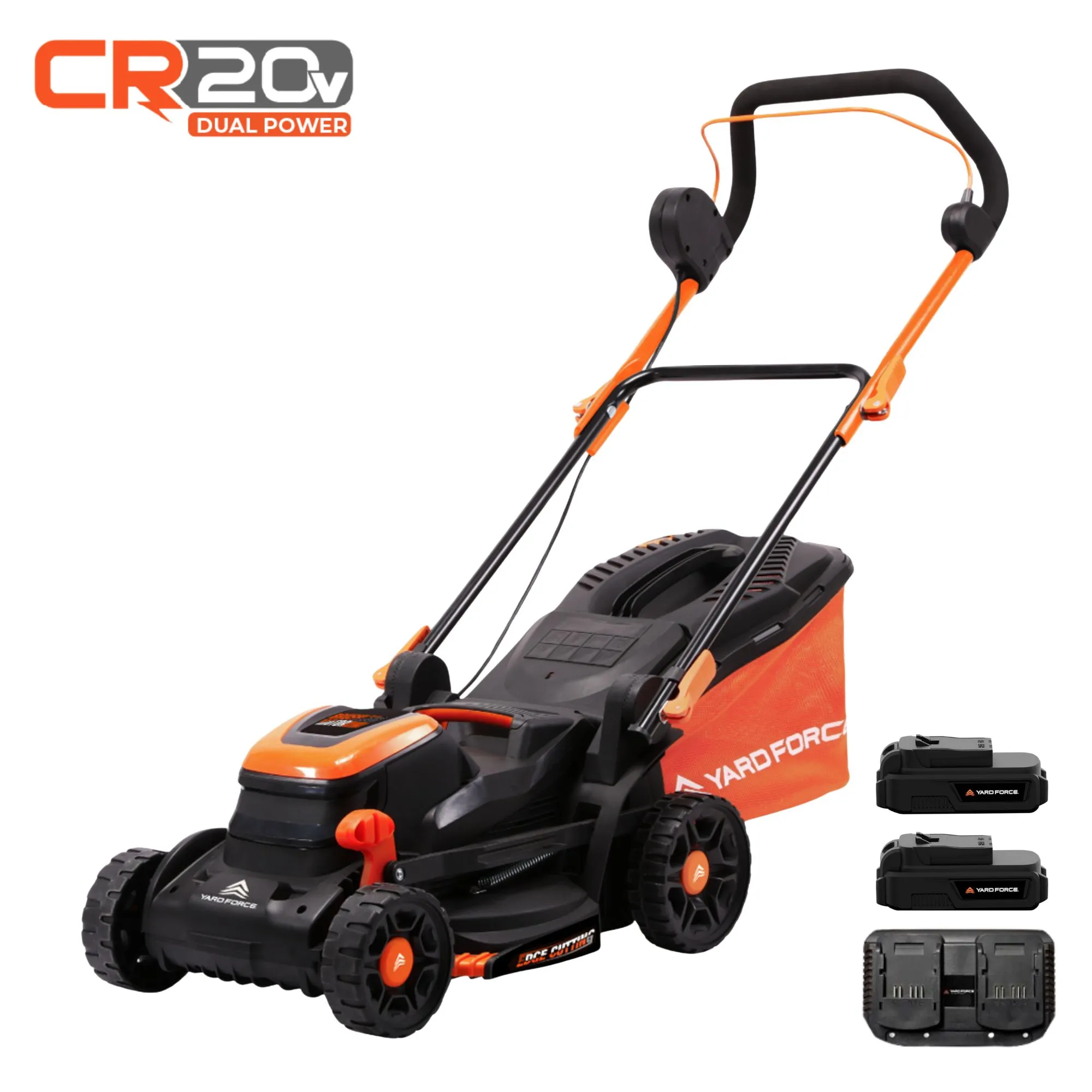 Yard Force 40V (2x20V) 34cm Cordless Brushless Lawnmower