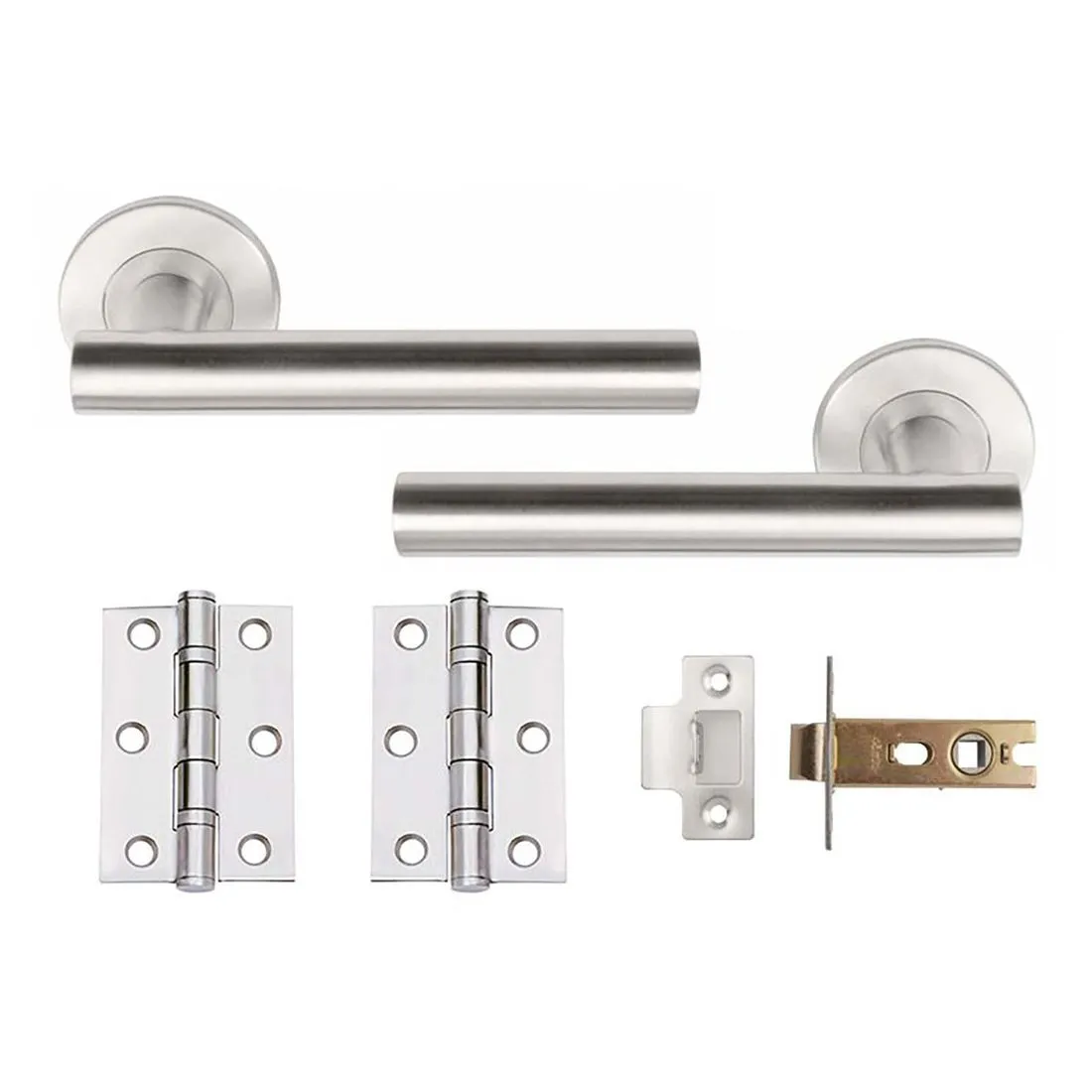 Zenith Privacy Door Handle Pack Satin Stainless Steel