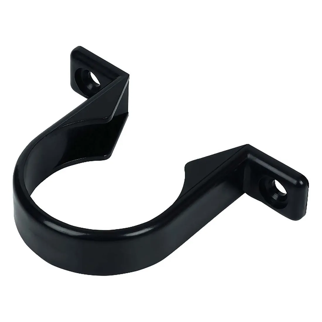 FloPlast 40mm Black Push Fit Pipe Clips Pack of 3