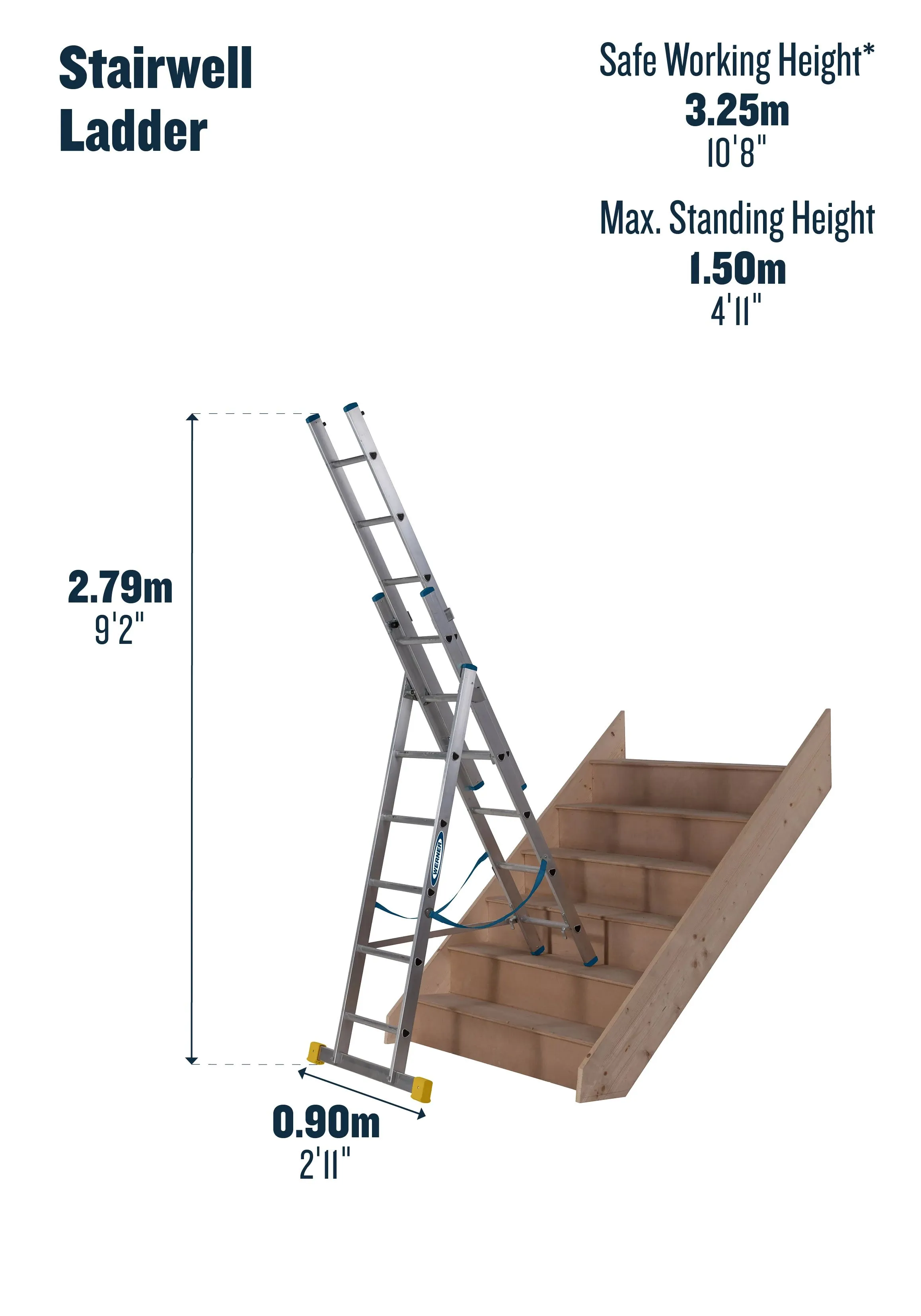 Werner ExtensionPLUS X4 Box Section Combination Ladder Triple
