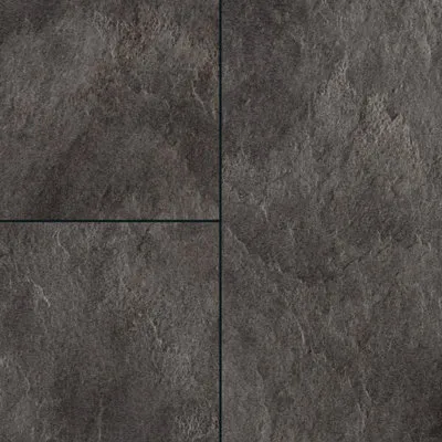 Slate Black Stone Design Tile Effect Laminate Flooring 2.53m²