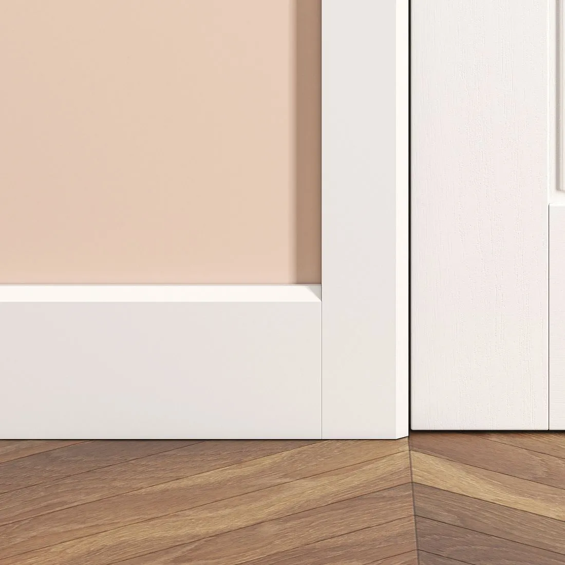 Primed MDF Chamfer Skirting 94 x 18 x 4200mm