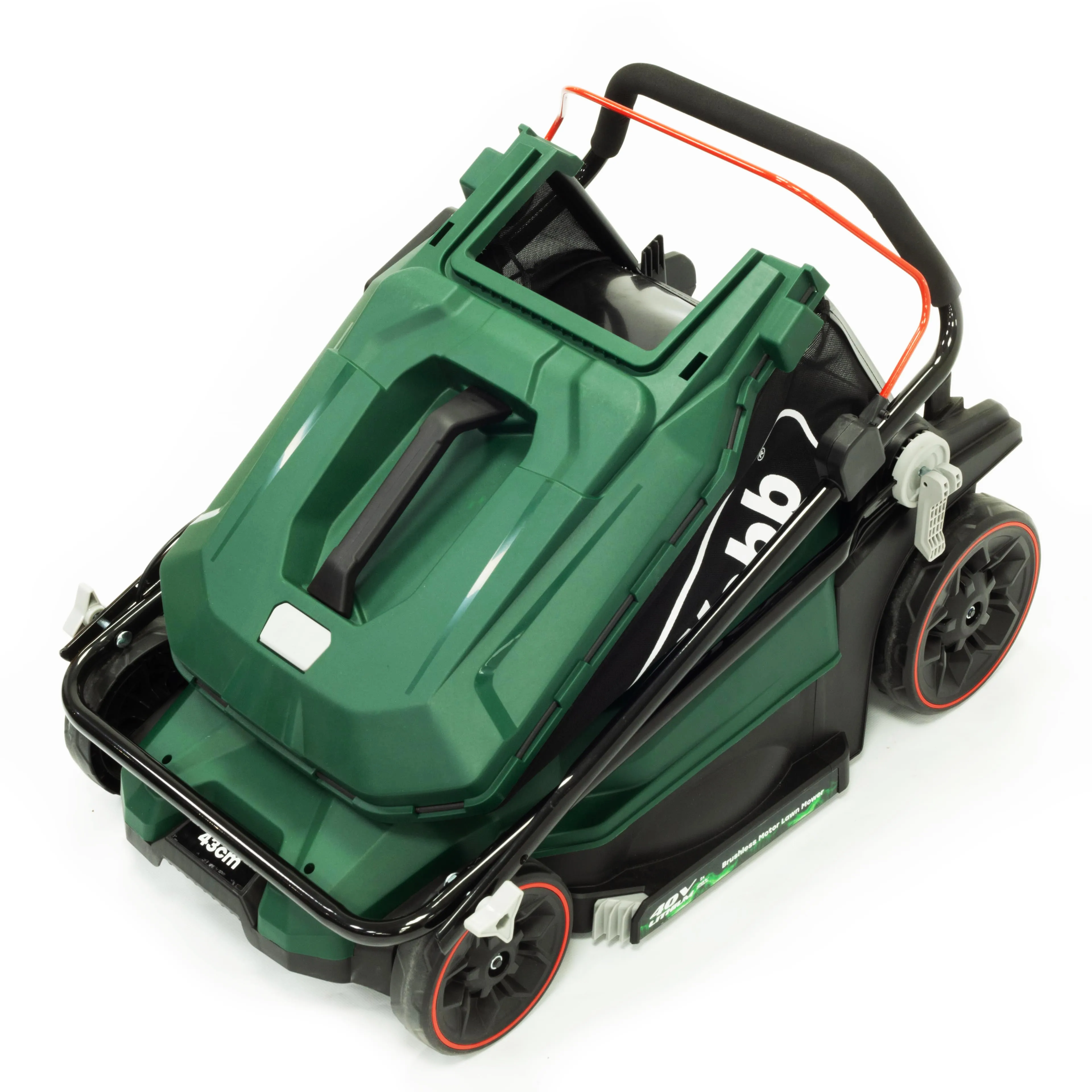 Webb Eco 43cm Cordless Rotary Lawnmower inc 2 x 4Ah Battery & Dual Charger