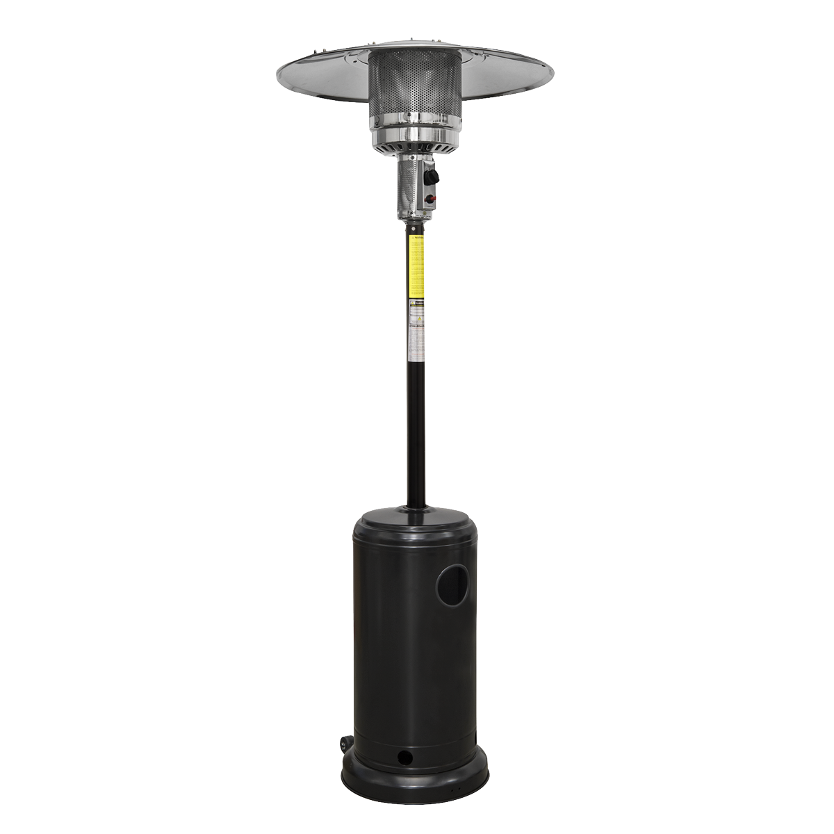 Dellonda Freestanding Gas Patio Heater 13kW with Wheels - Black