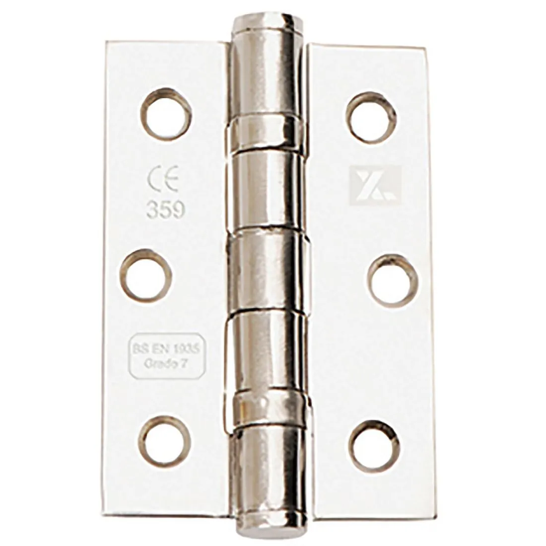 Class 7 Fire Door Hinge Chrome Plated 76mm Pack 3