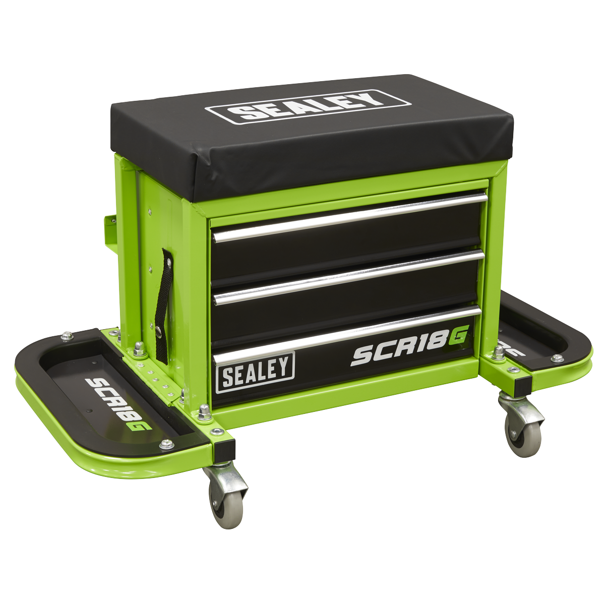 Mobile Padded Utility Seat & Tool Storage