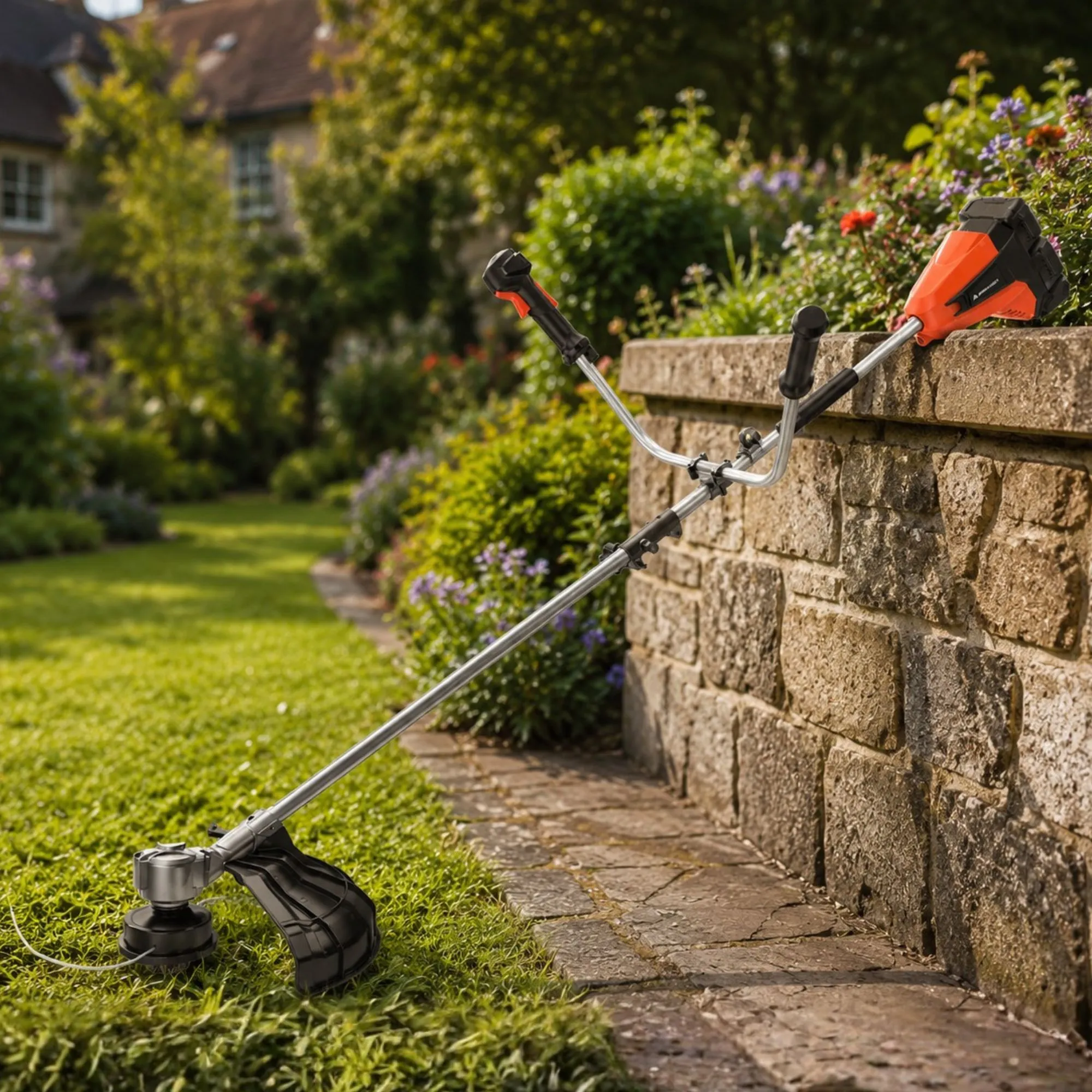 Yard Force 40V (2x20V) Cordless Brushless 2-in-1 Brush Cutter and Grass Trimmer