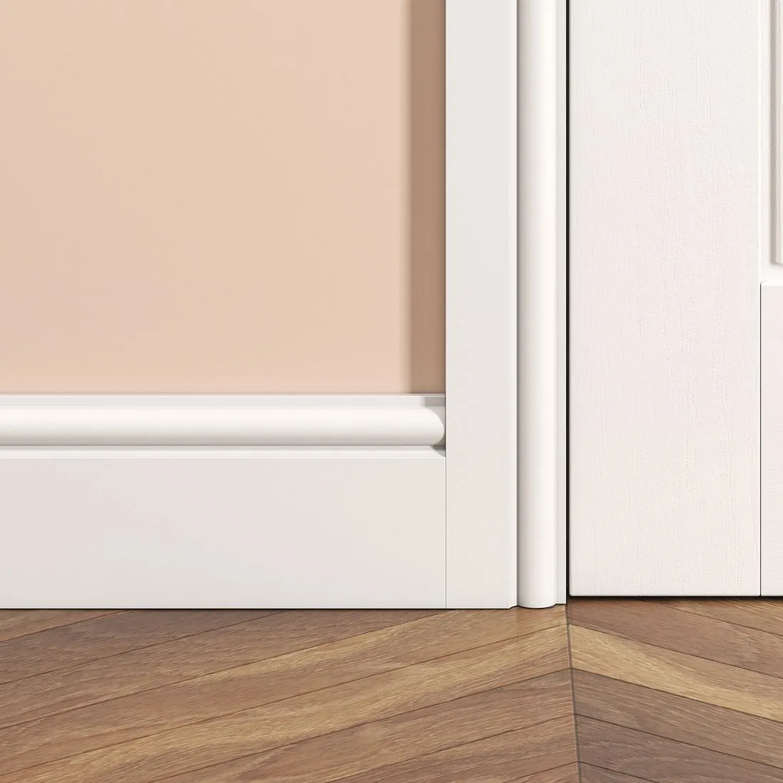 Primed MDF Torus Skirting 4.2m