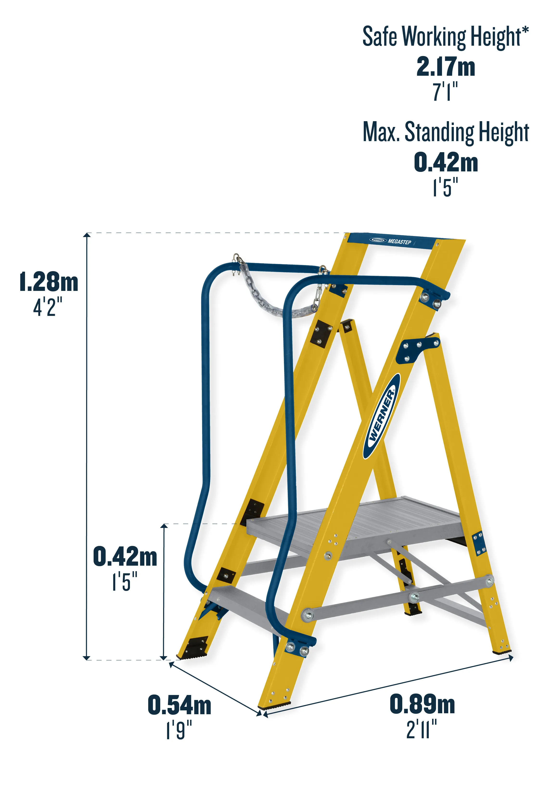 Megastep Podium Stepladder