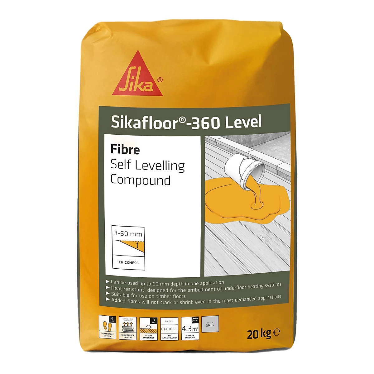 Sikafloor-360 Level Floor Levelling Compound Fibre Bag 20kg