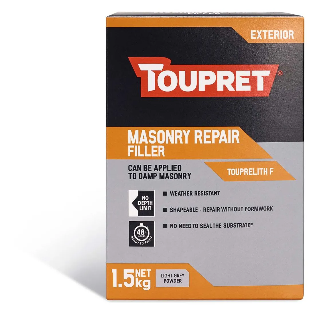 Toupret Exterior Masonry Repair Filler 1.5kg