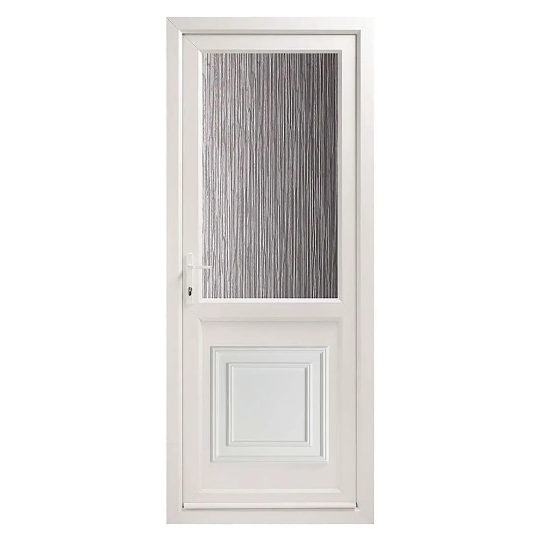 uPVC 2xG Door Set Obscure Glazed Right Hung 840 x 2085mm