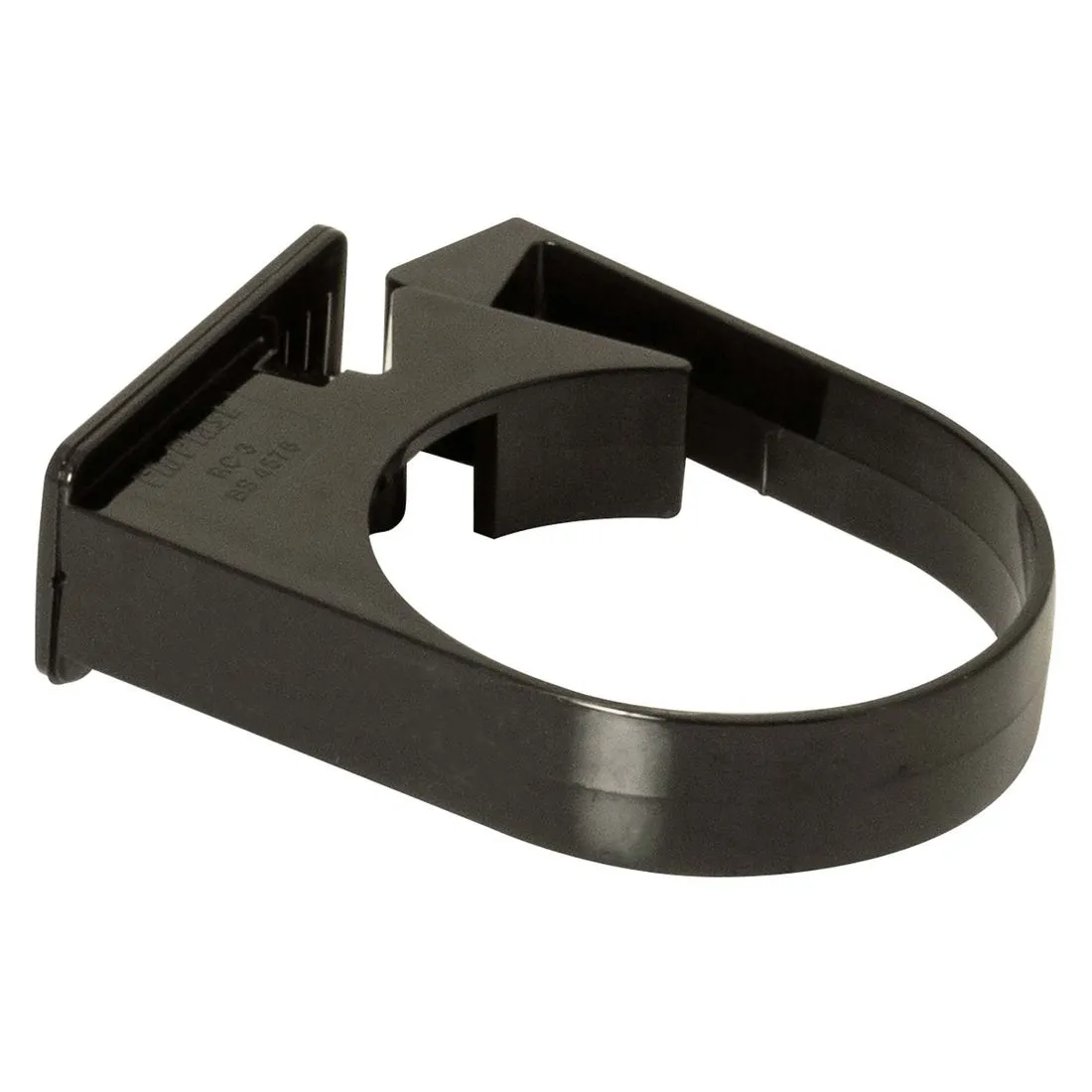 FloPlast Black 68mm Round Downpipe Single Fix Clip