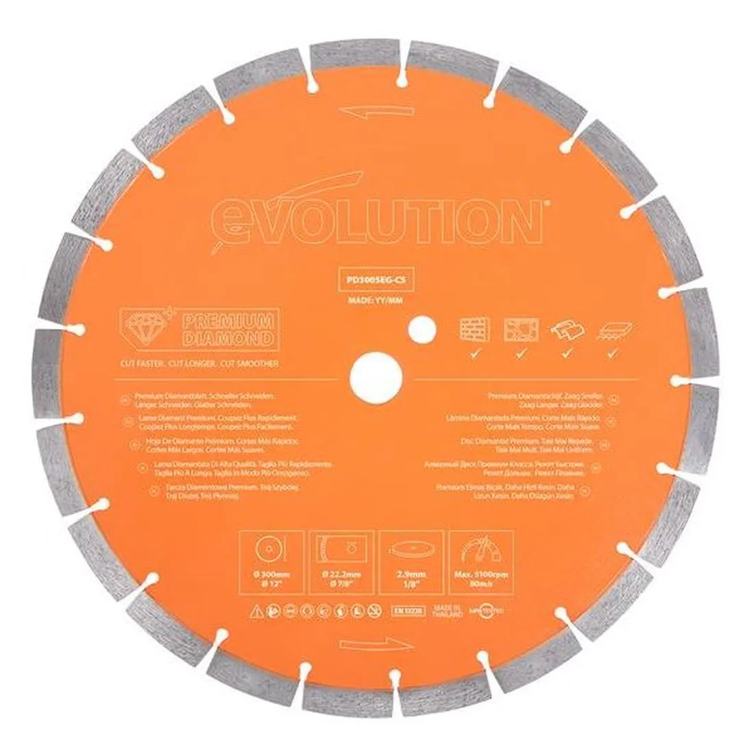 Evolution Premium Diamond Disc Cutter Blade