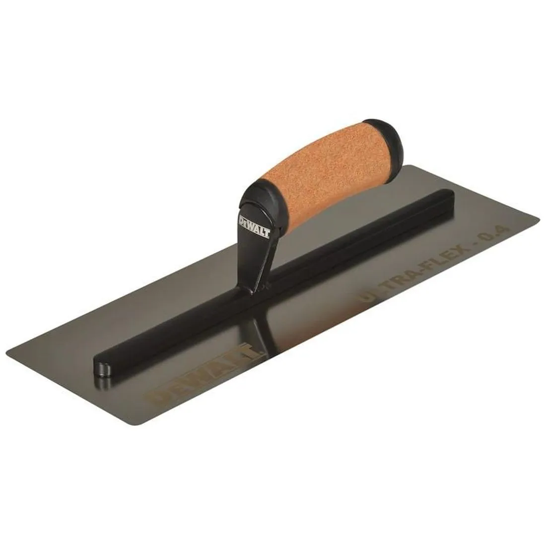 DEWALT Drywall 0.4mm FLEX Stainless Steel Flat Trowel, Leather Handle 14in