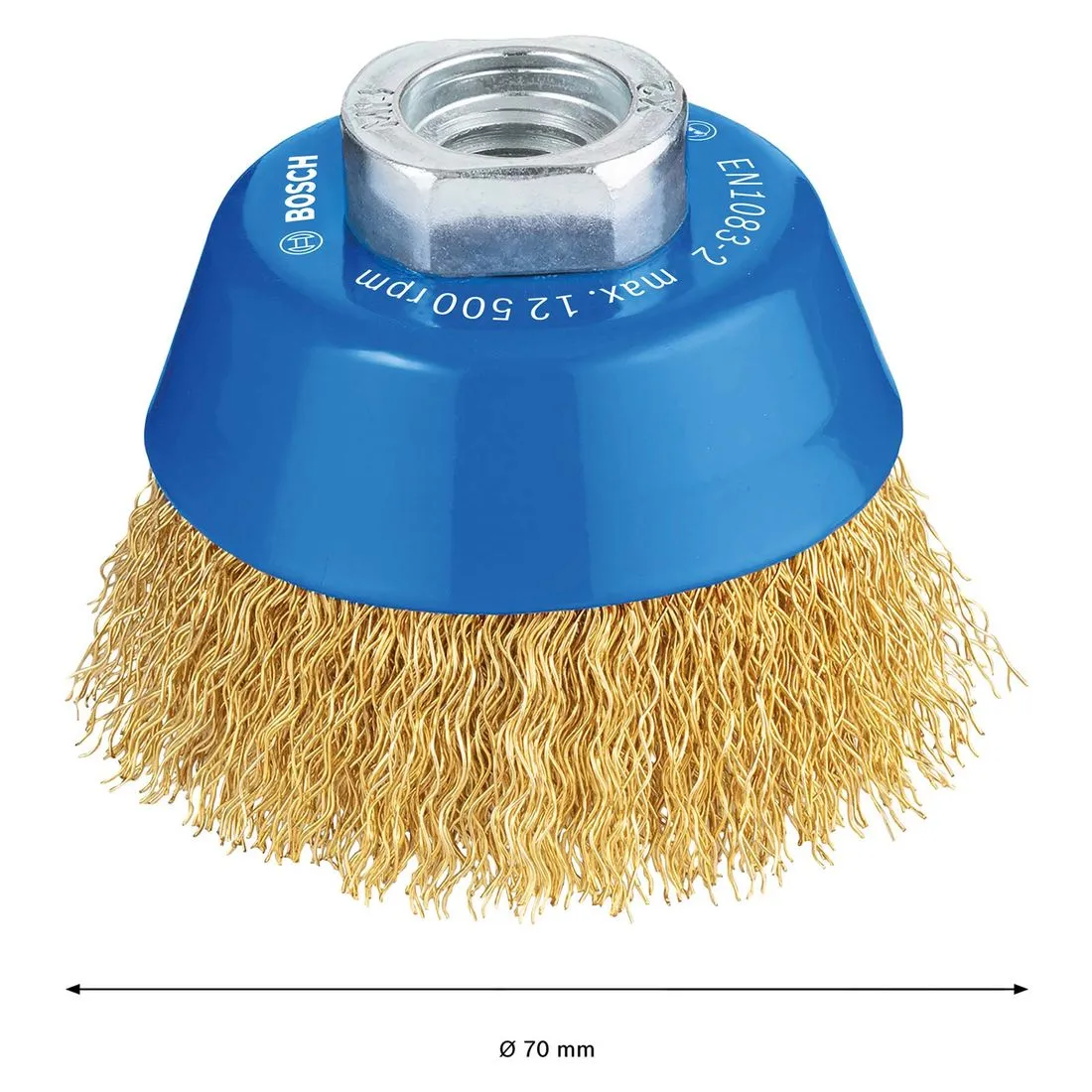 Crimped Brass Brush Wire Accessory M14 Cup