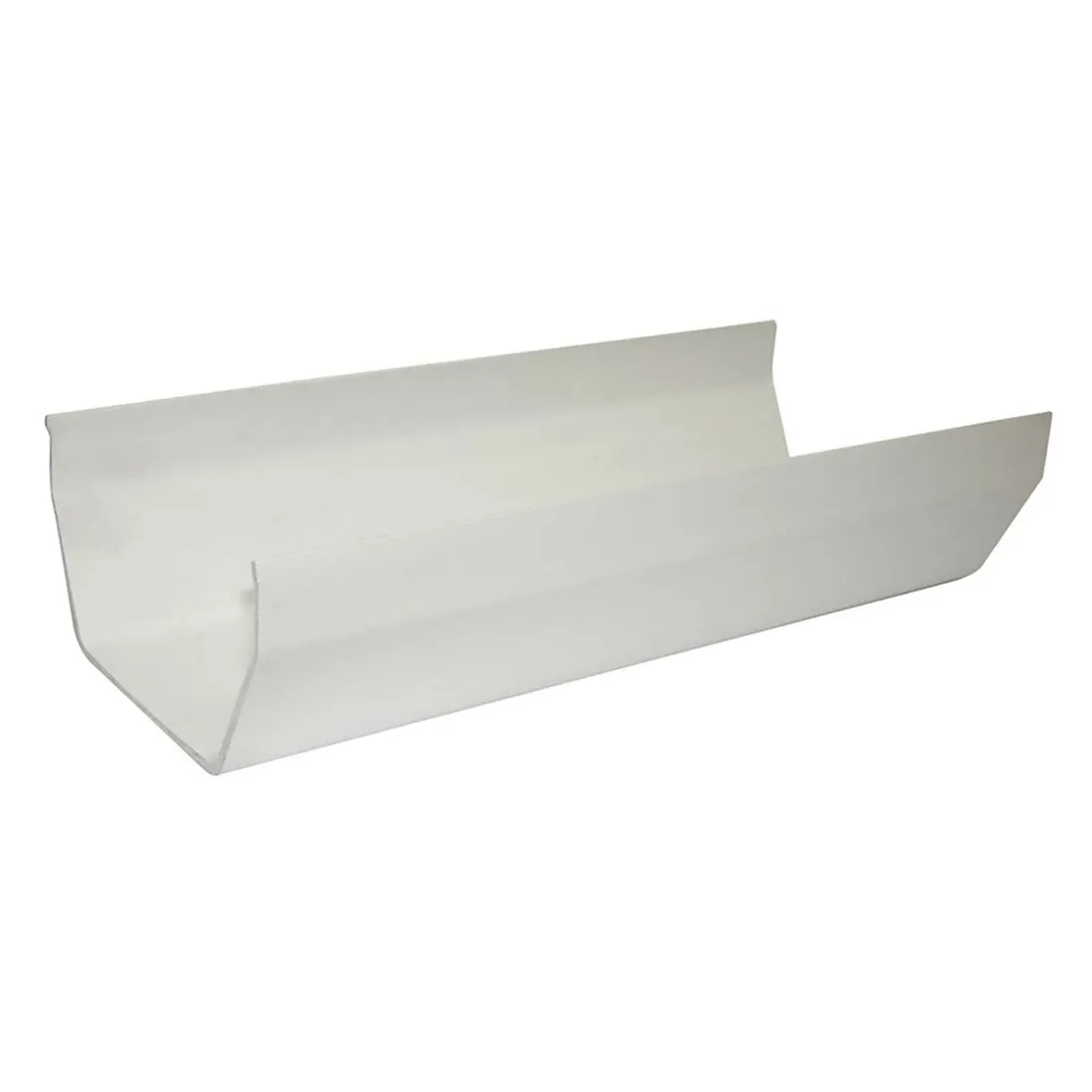 FloPlast White Square Line Gutter 114mm x 2m