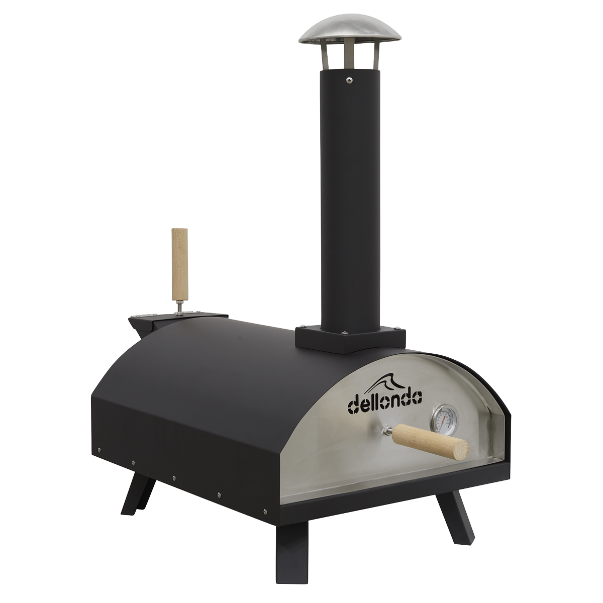 Dellonda Wood-Fired Pizza Oven 14" - Stainless Steel