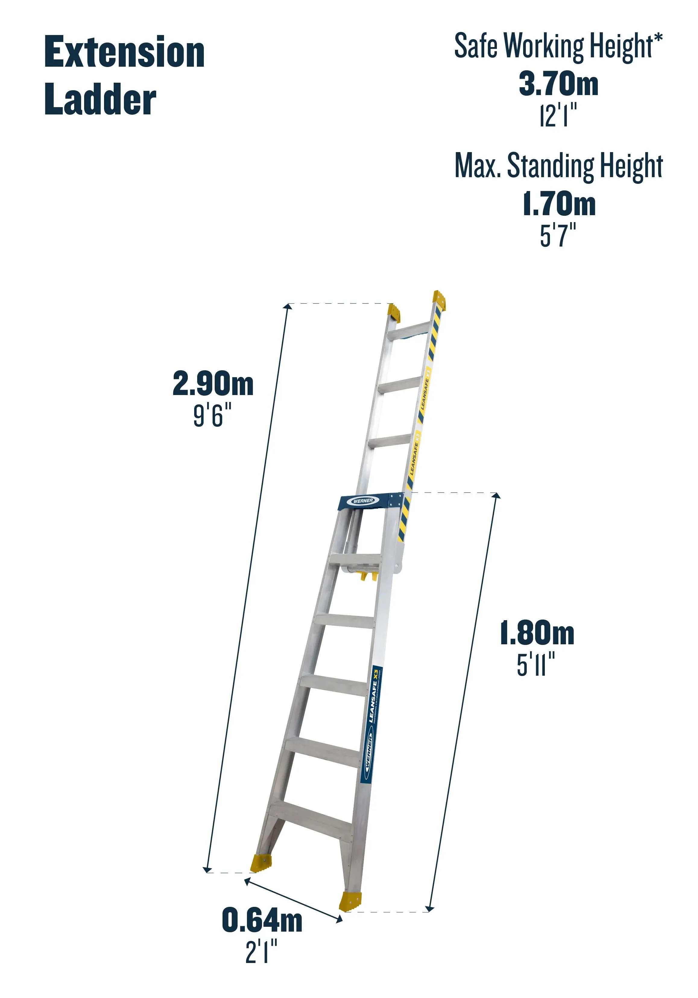 Leansafe X3 3 in 1 Combination Ladder