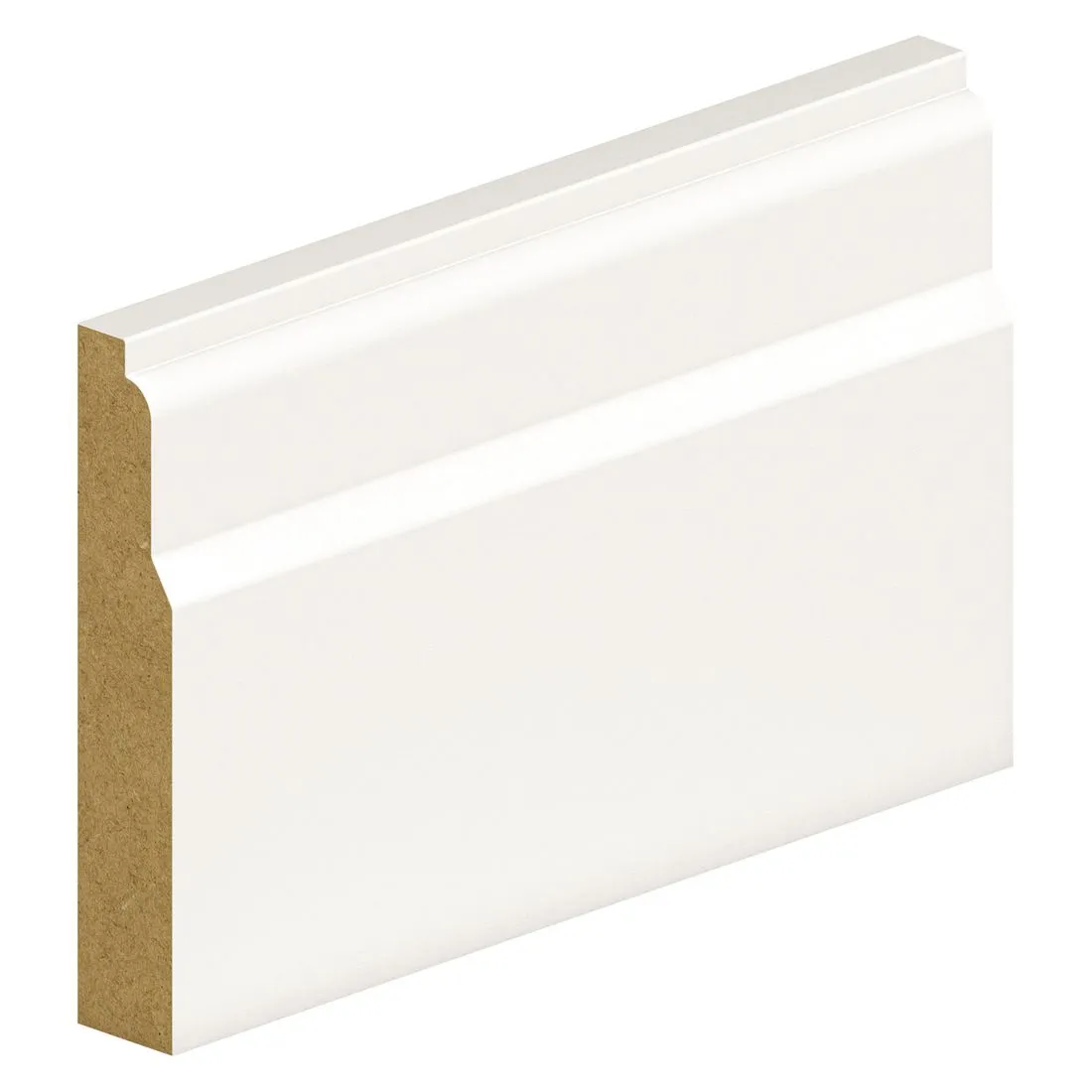 Primed MDF Lambs Tongue Skirting 144 x 18 x 4200mm