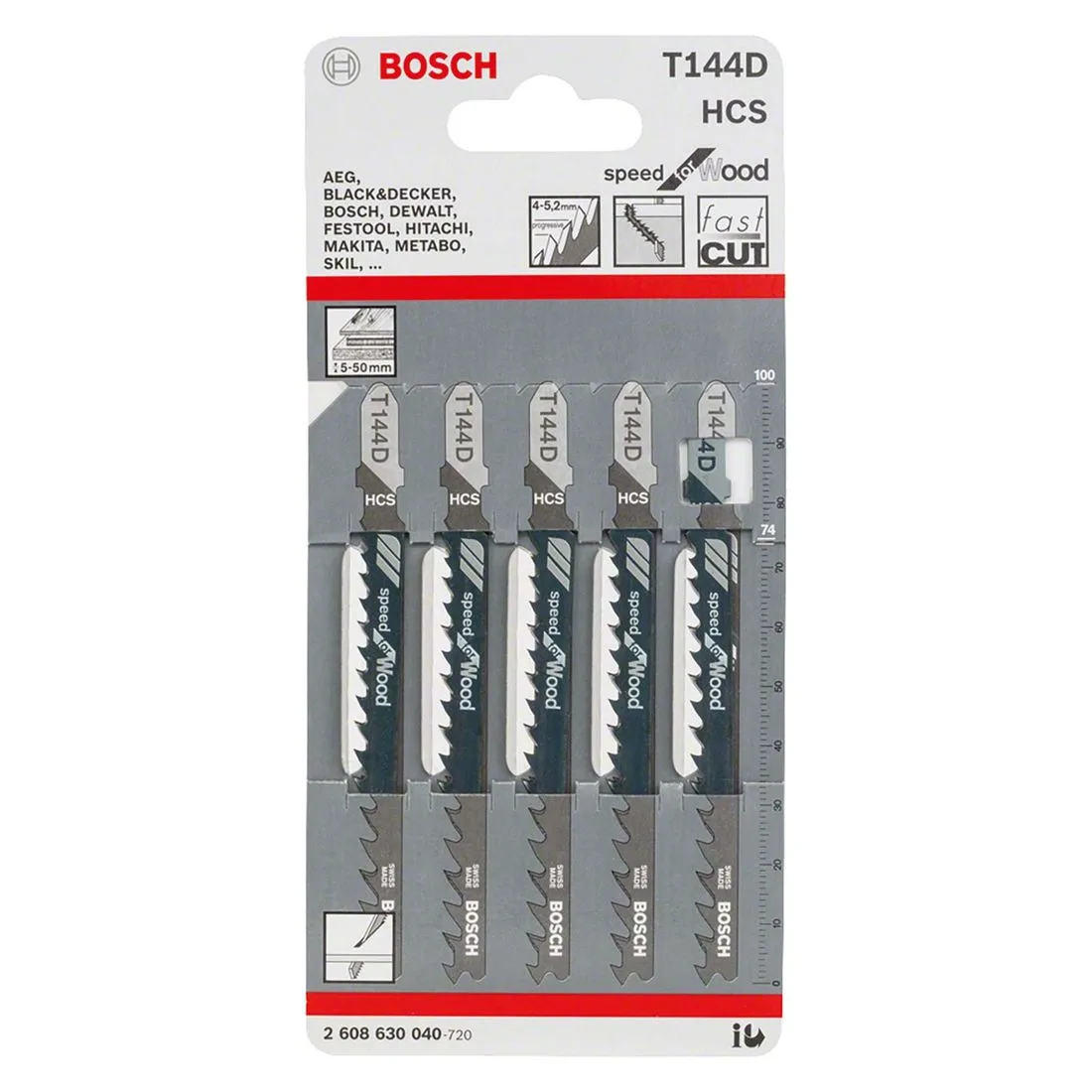 Jigsaw Blades Wood T144d Pk 5