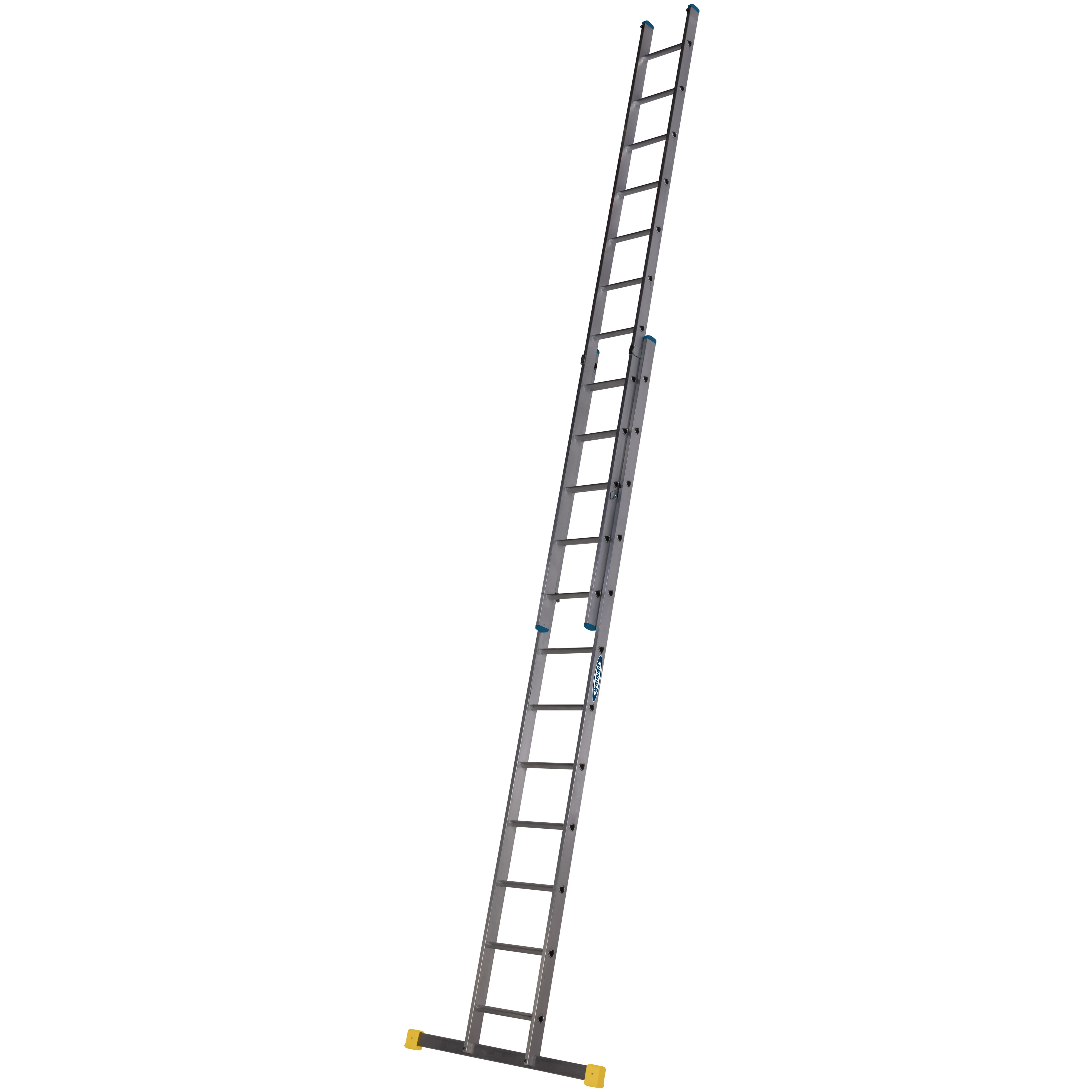 D Rung Double Section Extension Ladder