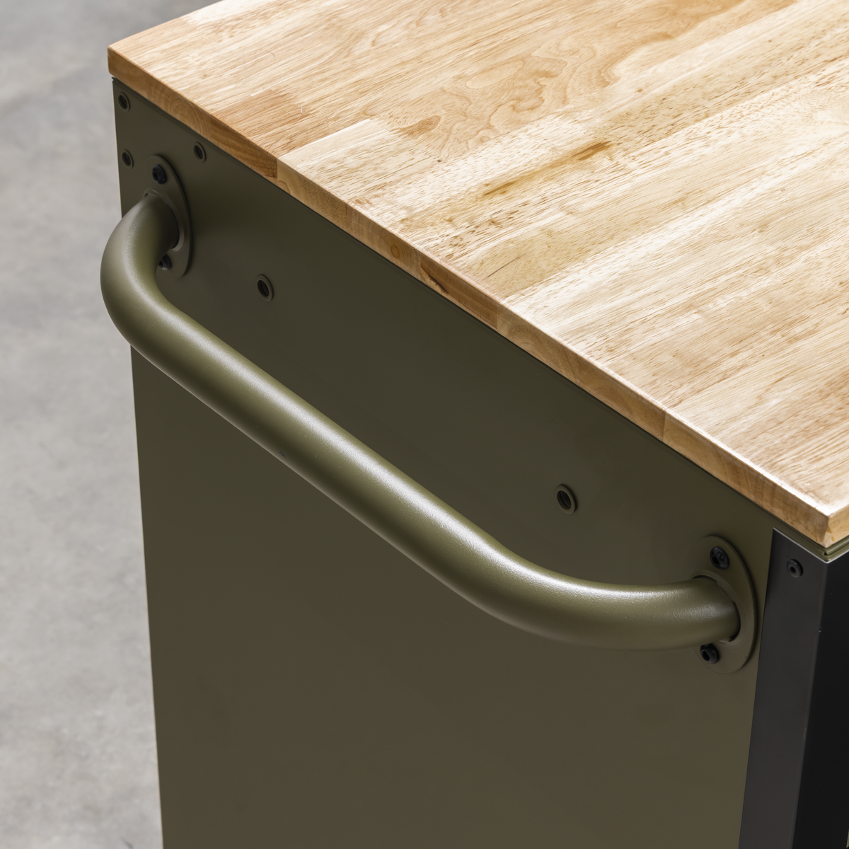Superline PRO 10 Drawer Mobile Trolley with Wooden Worktop & Power Bar