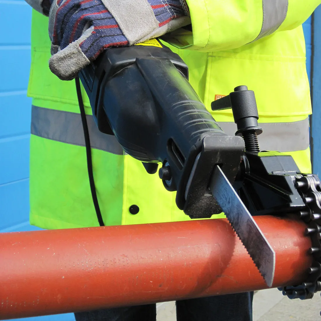 Pipe Recip Saw & Clamp