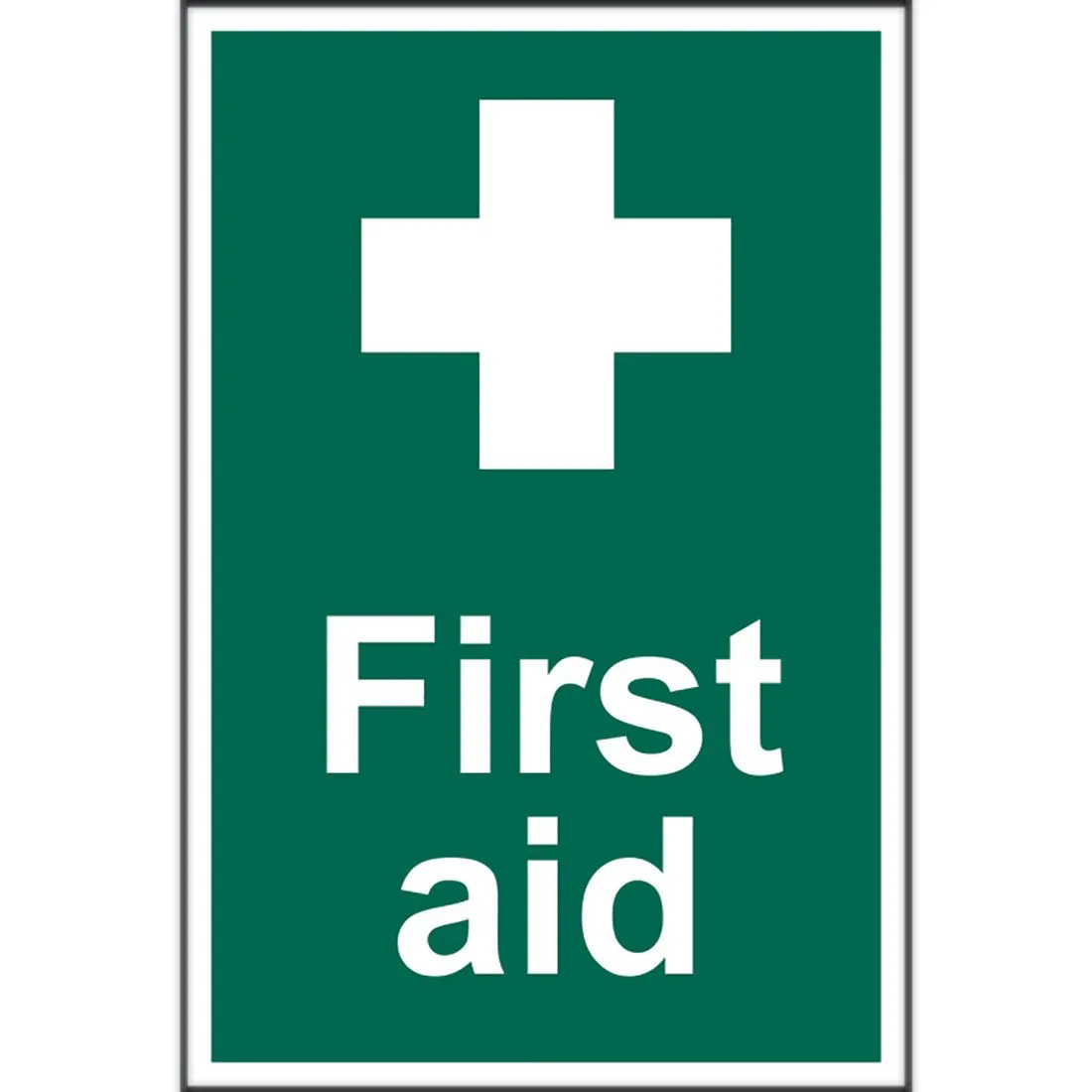First Aid Sign 200 x 300mm Self Adhesive