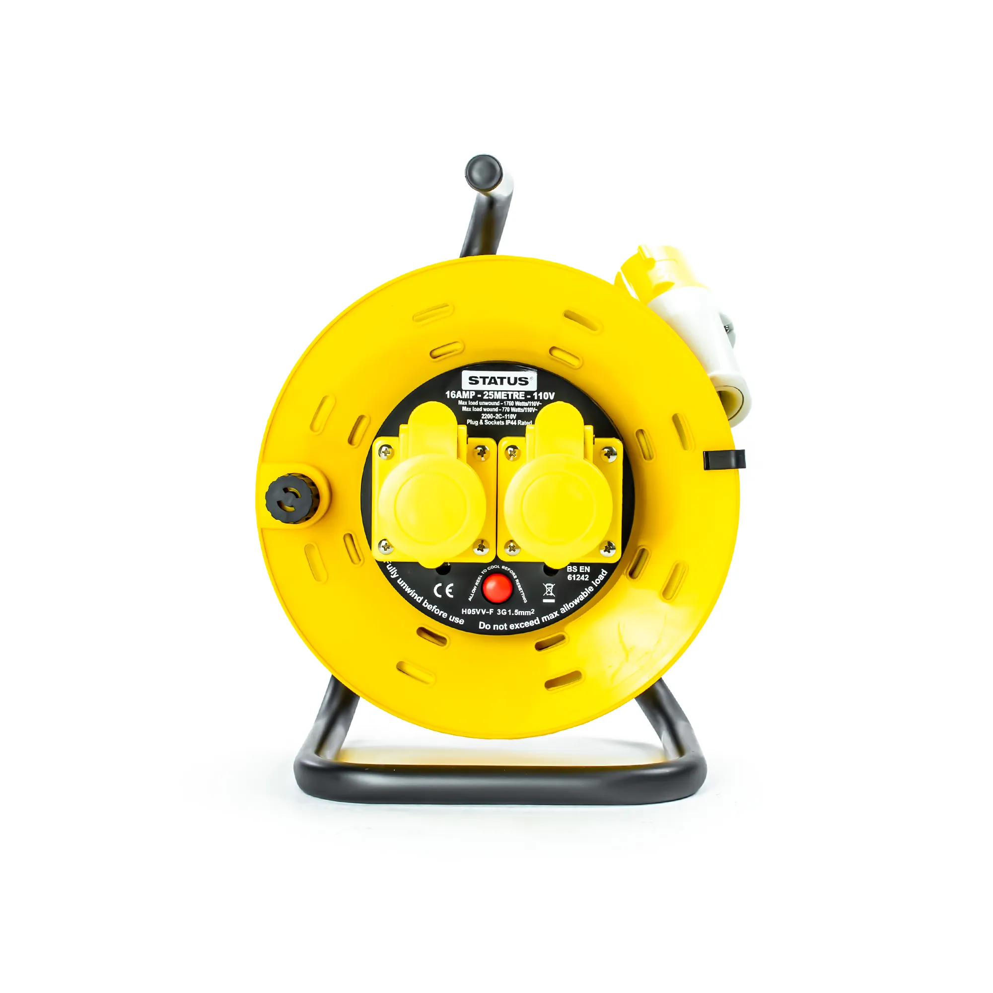 25m 110V 2 Socket Outlet with Thermal Cut Out