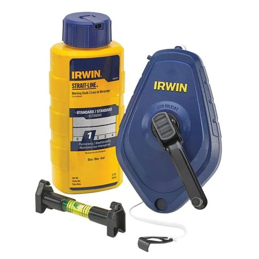 IRWIN Chalk Line, Chalk & Level Set