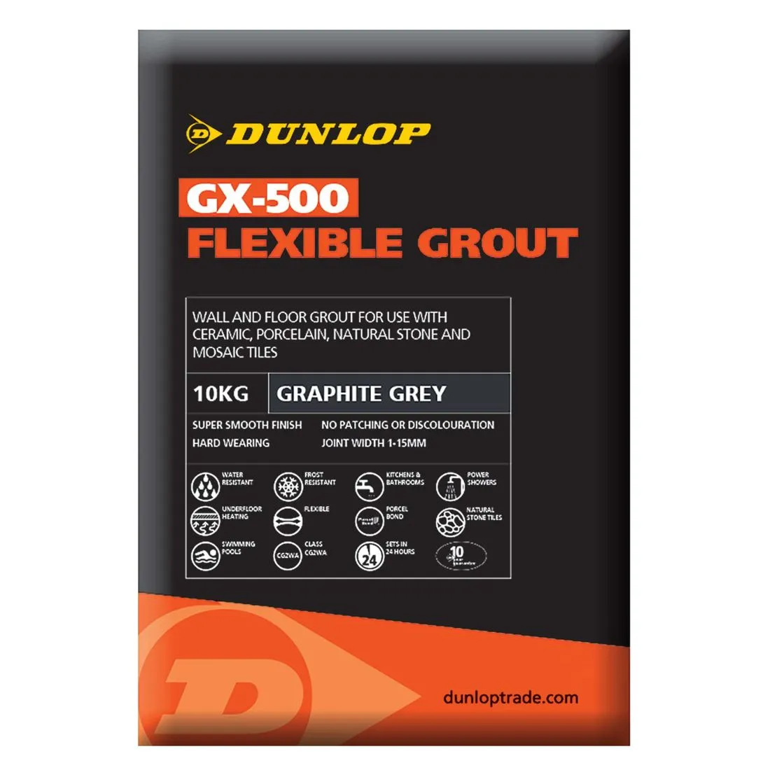 Gx 500 Flexible Floor Wall Tile Grout Graphite