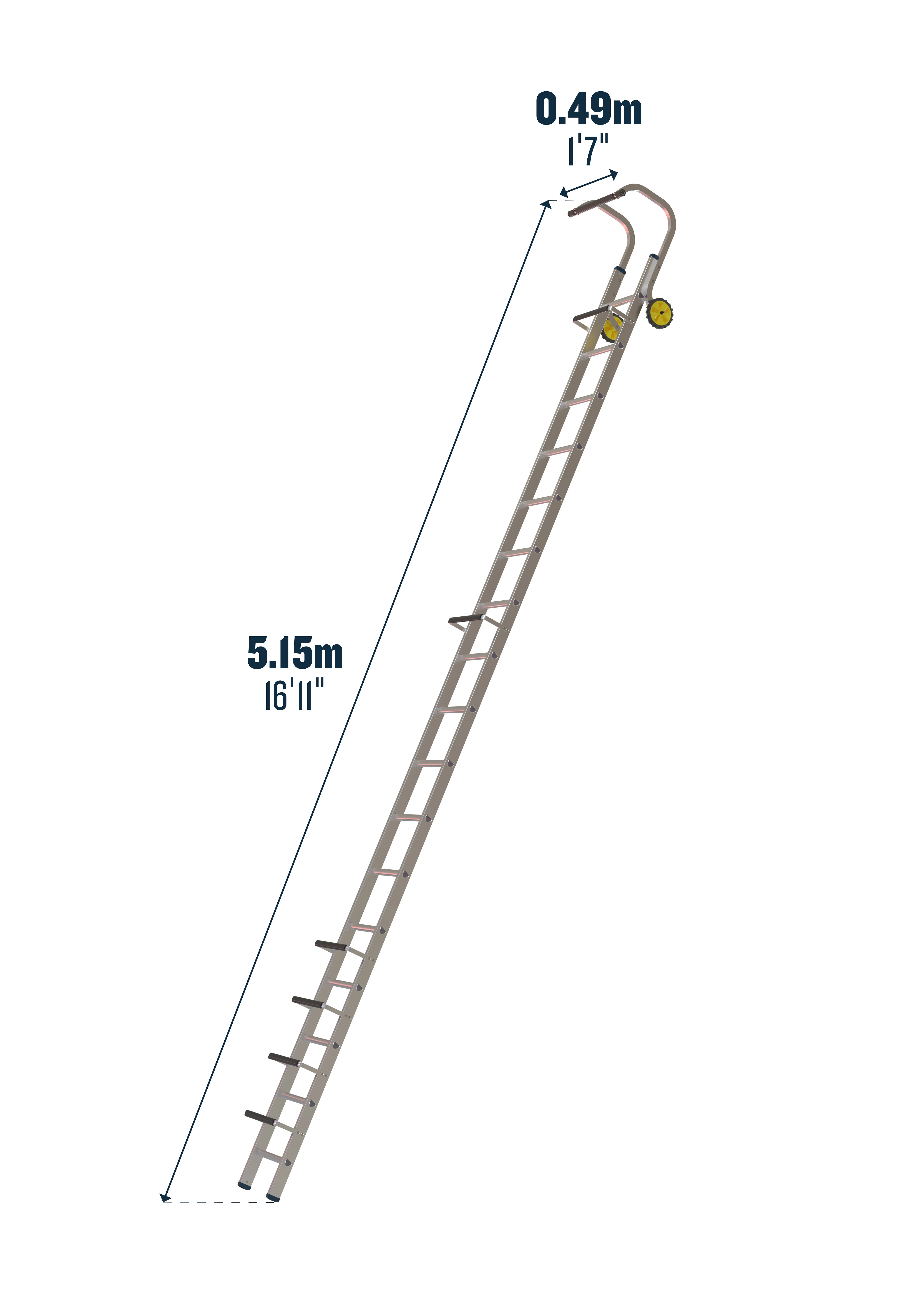 Werner Single Section Roof Ladder 5.15m