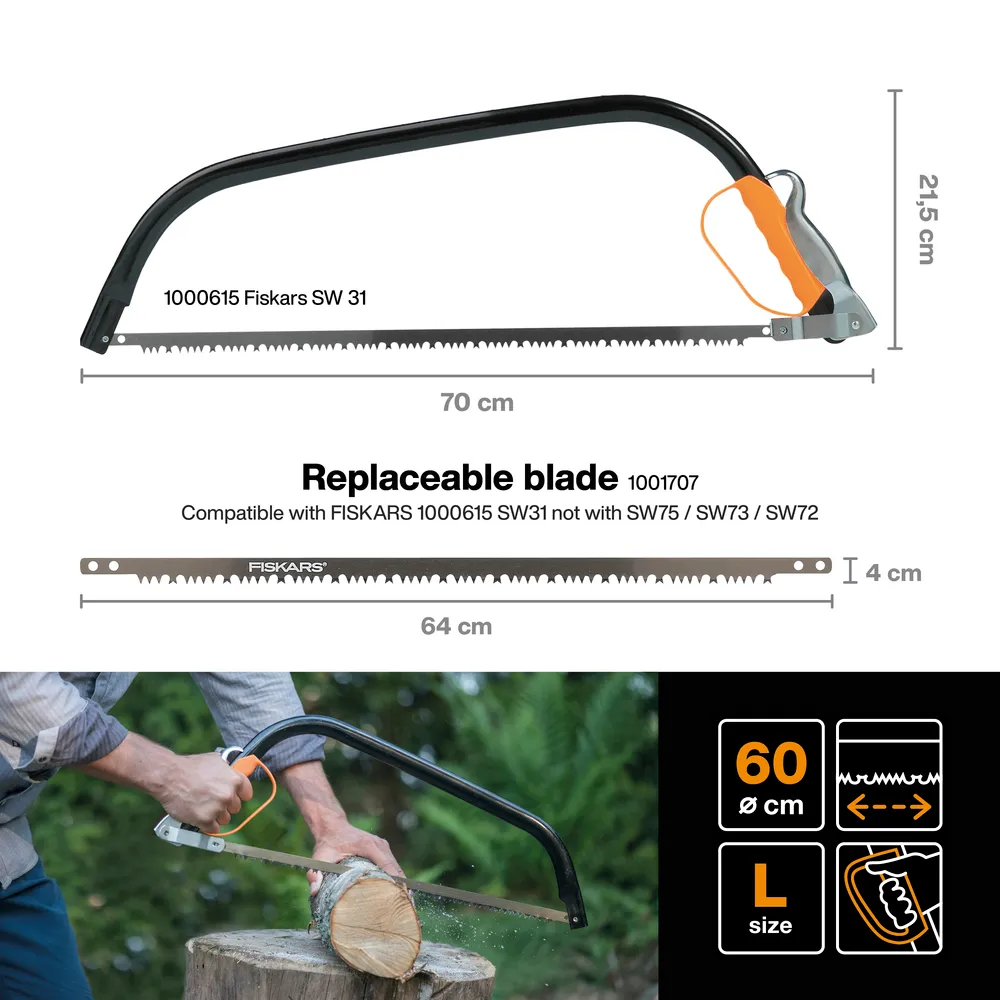 Fiskars Sw31 Bowsaw 600Mm (24In)