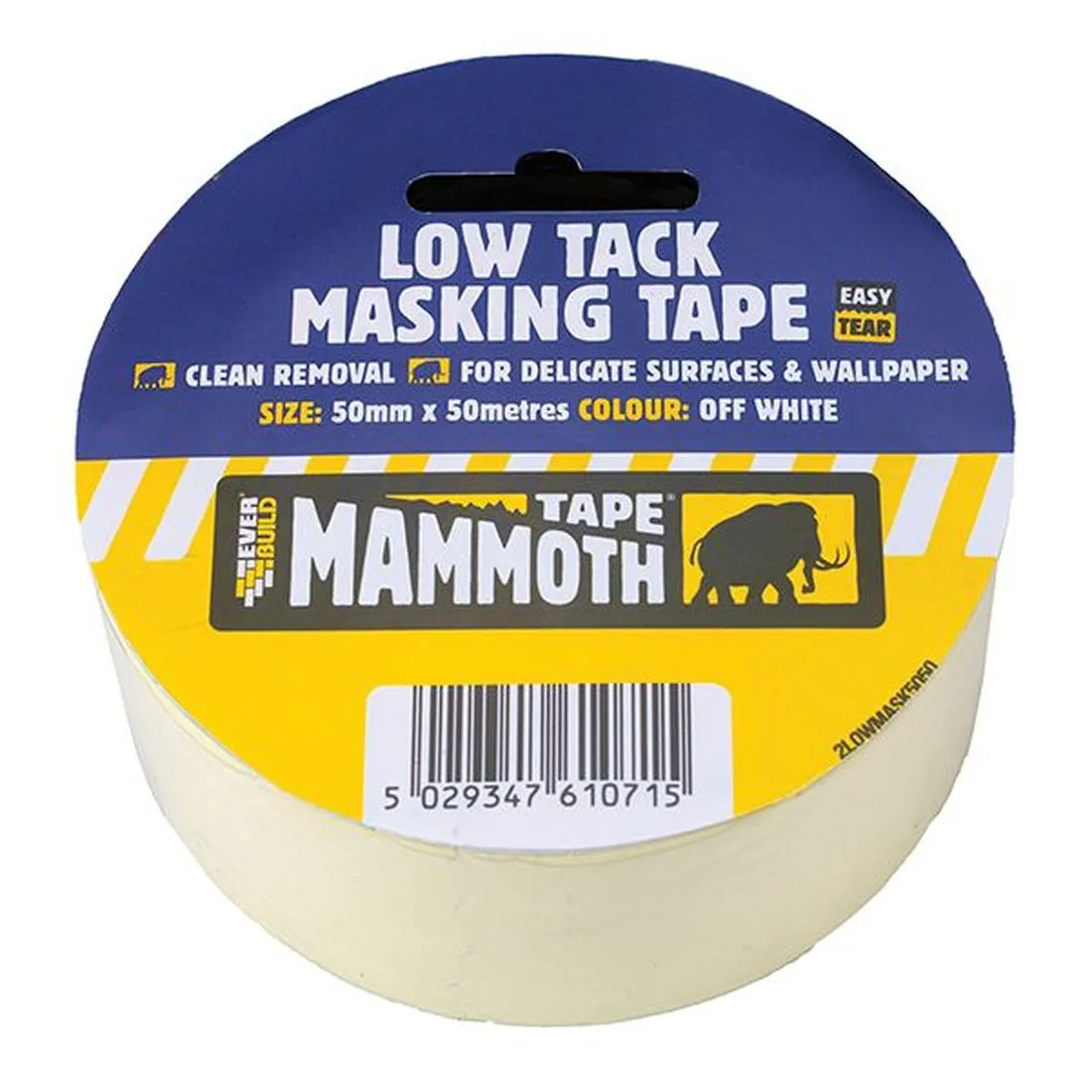 Everbuild Low Tack Masking Tape 50mm x 25m