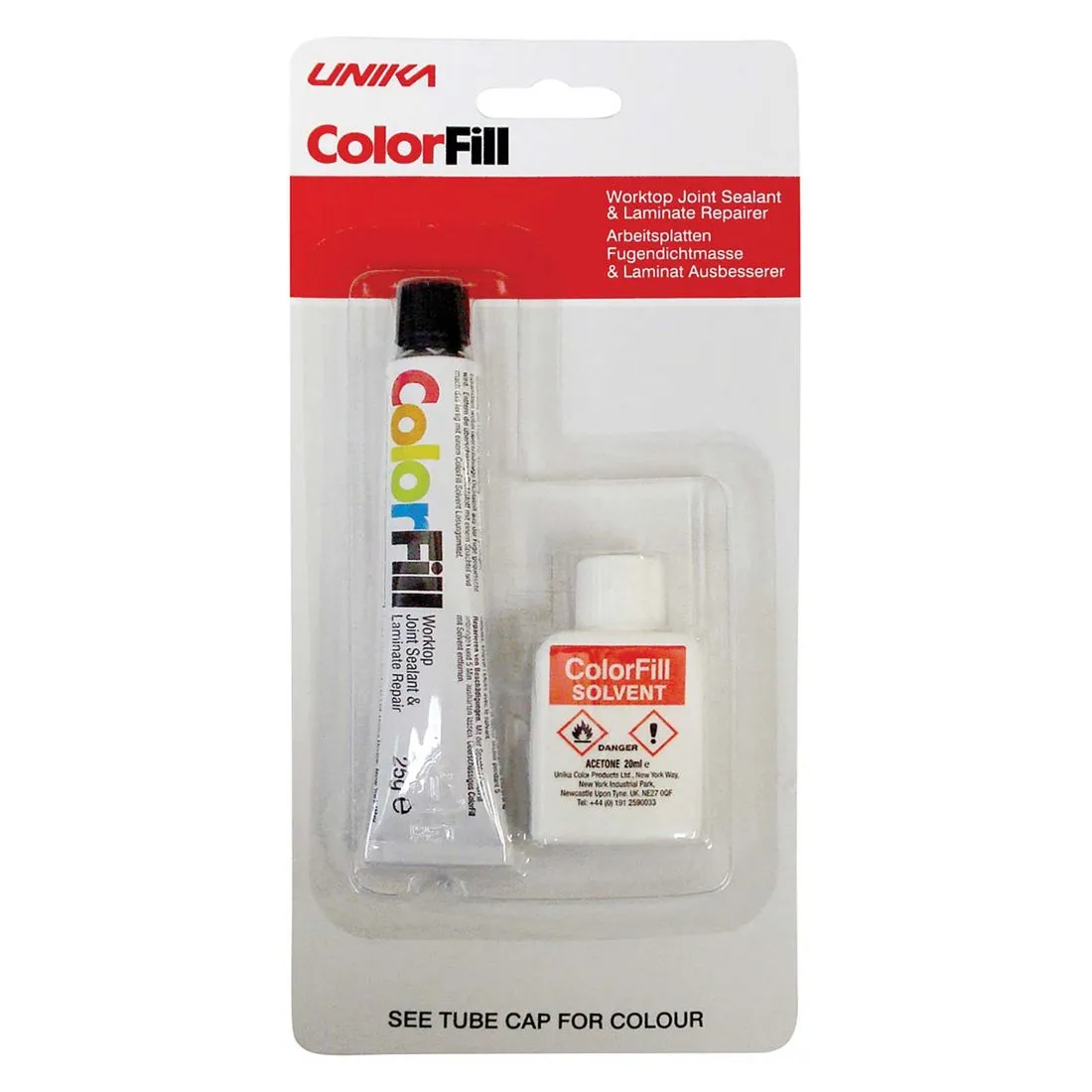 ColorFill Black Granite Worktop Joint Sealant 25g