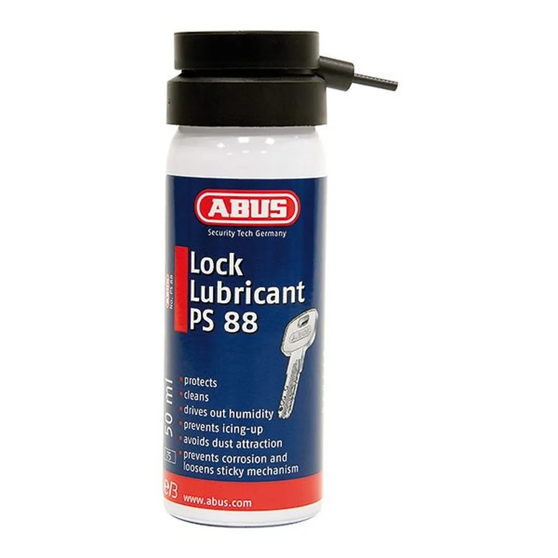 ABUS PS88 Lock Lubricating Spray 50ml Carded