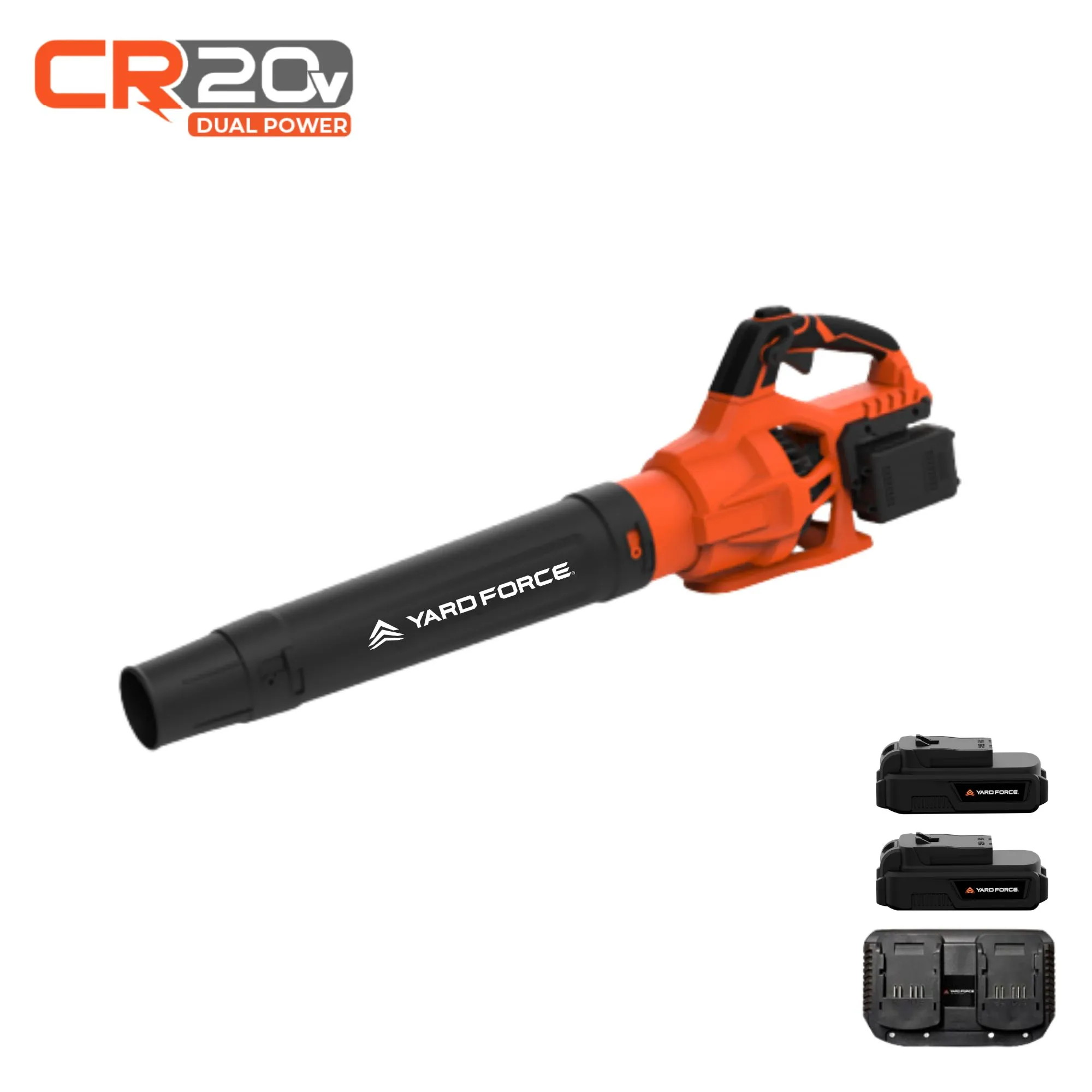Yard Force 40V (2x20V) Cordless Brushless Leaf Blower