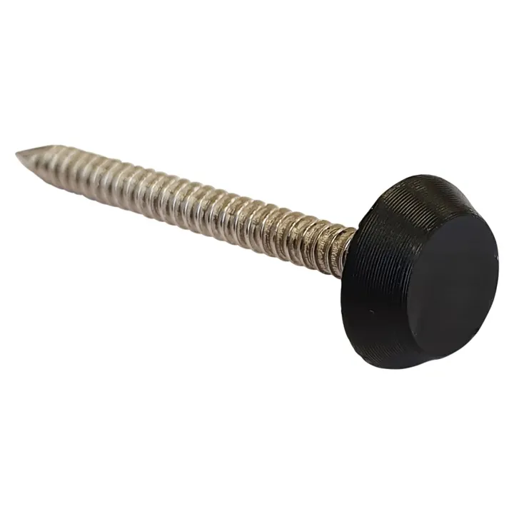 Black Polytop Pins Stainless Steel 40mm Pack of 25