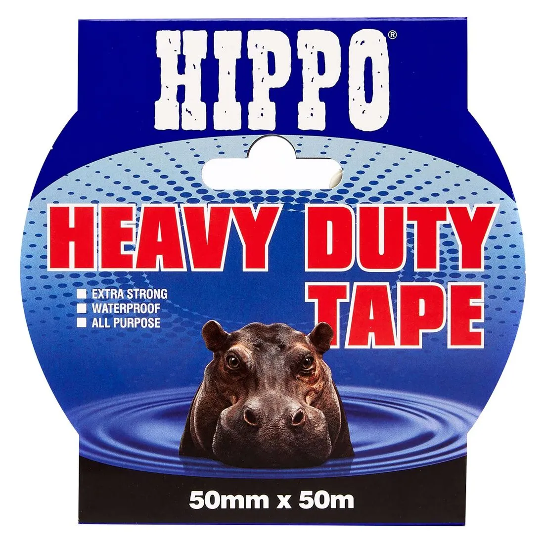 Hippo Black Heavy Duty Tape 50mm x 50m