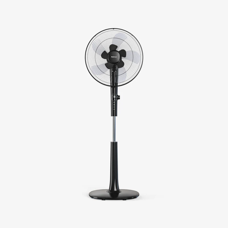 ProBreeze 16 Inch Pedestal Fan - Low Energy DC Motor, 3 Operating Modes & Remote Control - Black-309991