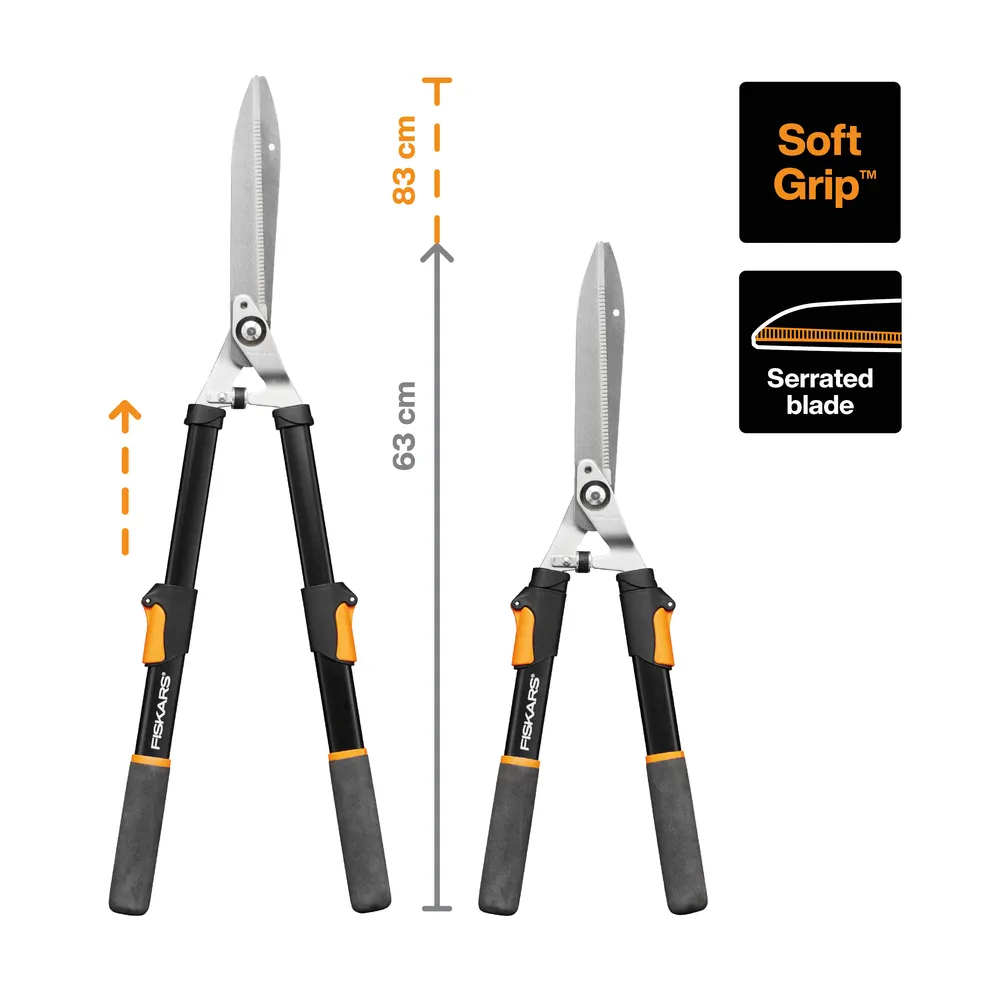 Fiskars Solid Telescopic Hedge Shears