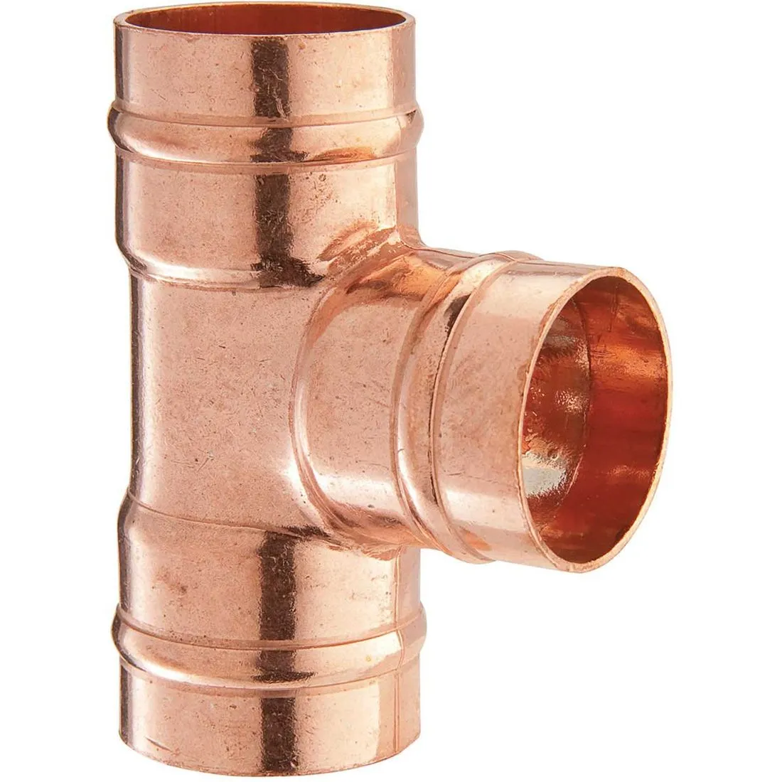 Copper Solder Ring Equal Tee 15mm PK 10