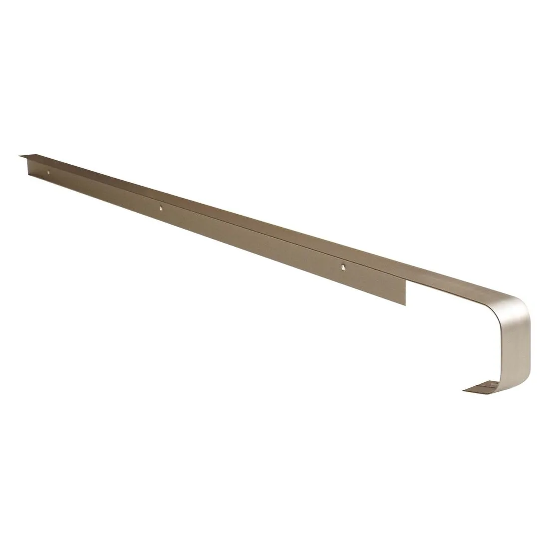 Worktop Butt Joint Silver 40mm With 10mm Radius