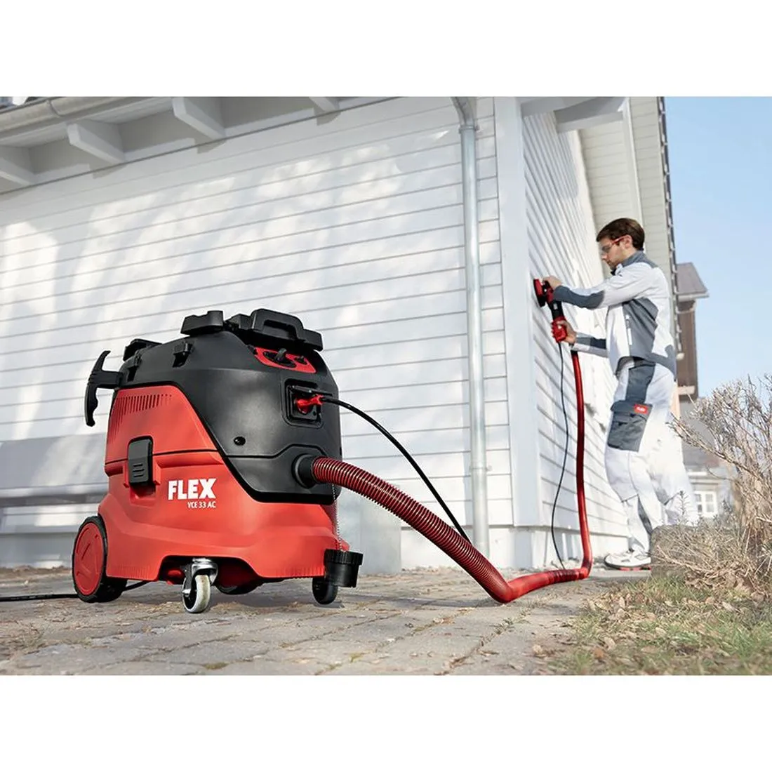 FLEX VCE 33 M AC Vacuum Cleaner M-Class with Power Take Off 1400W 110V