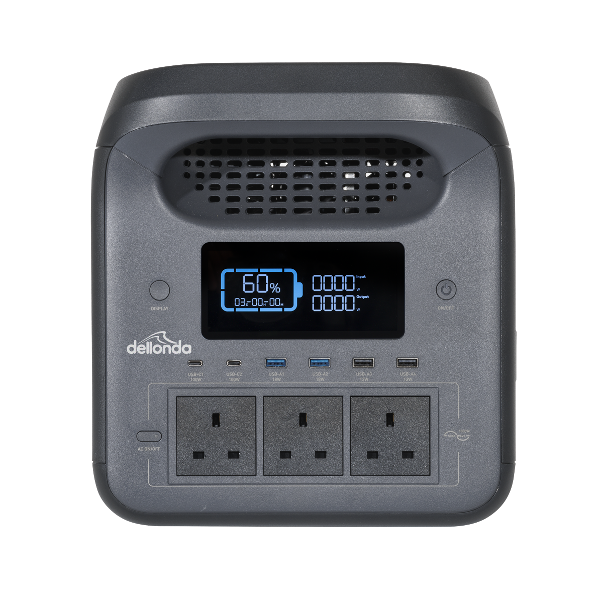 Dellonda Portable Power Station 1800W