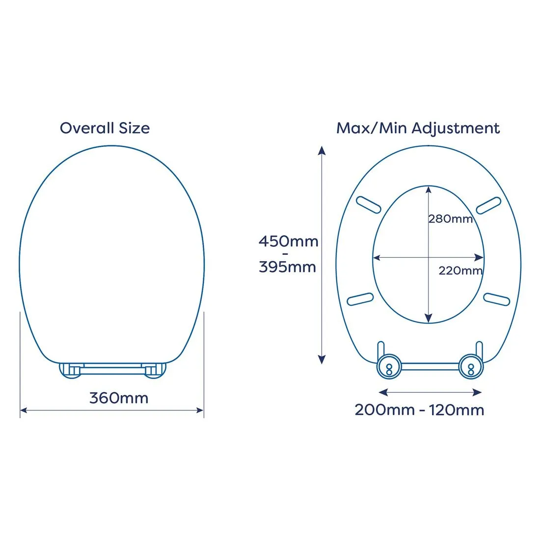 Croydex Huron Sit Tight Soft Close Toilet Seat