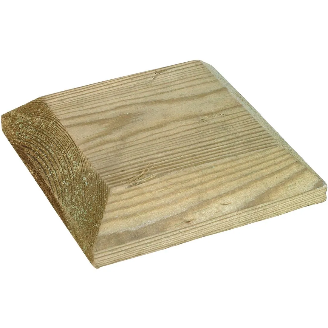 Post Cap Tanalised Green 125 x 125 x 16mm For 4in Post